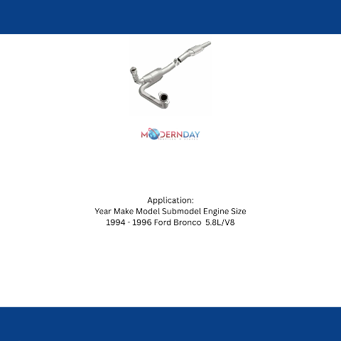 MagnaFlow direct-fit catalytic converter for 1994-1996 Ford 5.8L stainless steel Federal EPA compliant OBDII 23661