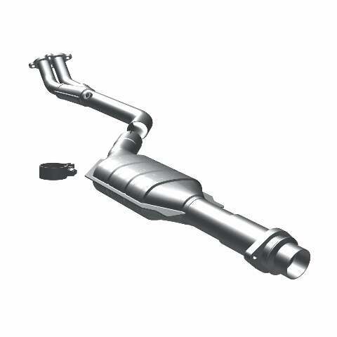 MagnaFlow direct-fit catalytic converter fits 1991 BMW 318i 1.8L and 1991 BMW 318is 1.8L stainless steel Federal EPA compliant OBDII 23799