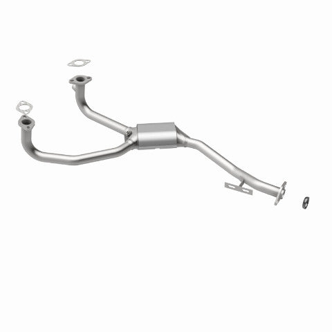 MagnaFlow direct-fit catalytic converter for 1980-1987 Subaru 1.75 inch inlet/outlet stainless steel CARB compliant 23868
