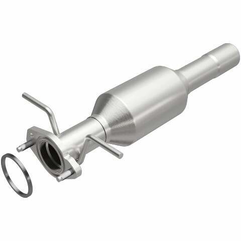 MagnaFlow direct-fit catalytic converter fits 06 Ford Focus ZX3 2.0/2.3L 2 inch inlet/outlet stainless steel Federal EPA compliant OBDII 23972