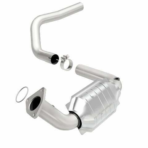 MagnaFlow direct-fit catalytic converter fits 2003-2006 Hummer H2 6.0L and 2003-2006 Hummer H2 6.0L driver side 6.0L driver side stainless steel Federal EPA compliant OBDII 24084