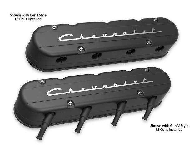 Holley performance fuel system component for Chevy black