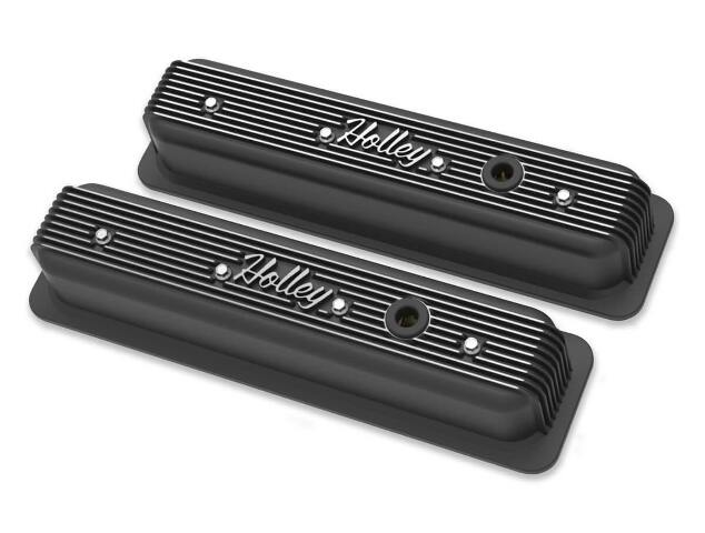 Holley performance fuel system component for Chevy black