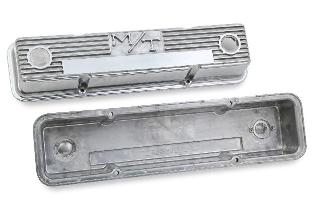 Holley performance fuel system component for Chevy polished