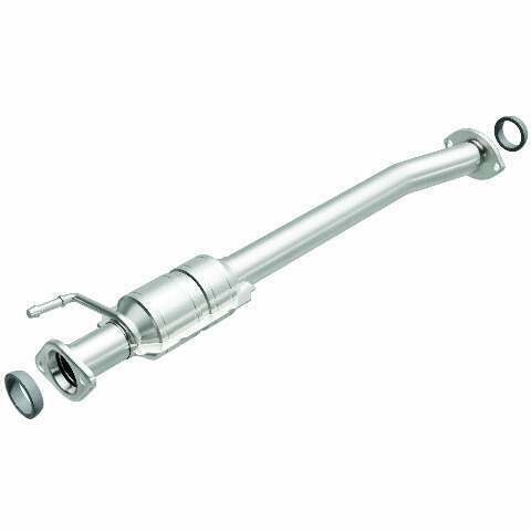 MagnaFlow direct-fit catalytic converter fits 1999-2005 Suzuki Grand Vitara and 2002-2003 Suzuki XL-7, this and 2002-2005 Grand Vitara 2.5L stainless steel Federal EPA compliant OB