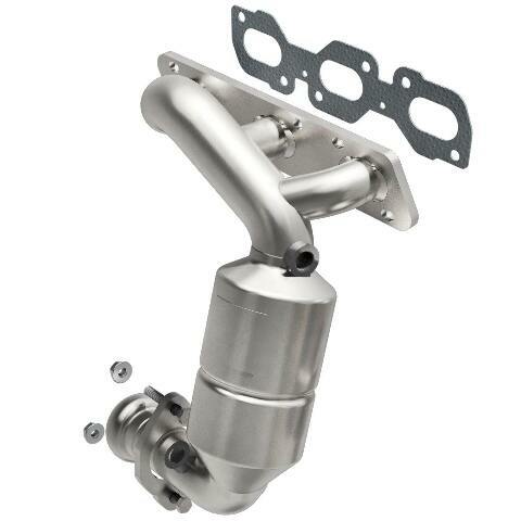 MagnaFlow direct-fit catalytic converter fits 2001-2007 Ford Escape, 2001-2006 Mazda Tribute, and more, this and 2001-2006 Escape 3.0 w/oil 3 inch inlet/outlet stainless steel Fede