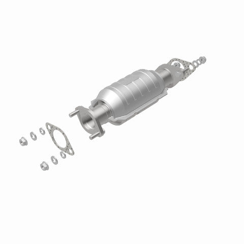 MagnaFlow direct-fit catalytic converter fits 2001-2003 Rio 1.5/1.6 rr 1.5 inch inlet 1.6 inch outlet stainless steel Federal EPA compliant OBDII 24407