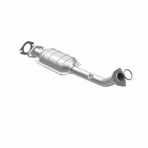 MagnaFlow direct-fit catalytic converter fits 2001-2004 Nissan Pathfinder and 2002-2003 Infiniti QX4, this and 2001-2004 Pathfinder driver side rr driver side stainless steel CARB