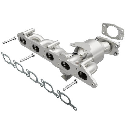 MagnaFlow direct-fit catalytic converter fits 2001-2005 Volvo S60 and Volvo V70 and 2001-2005 Volvo S60 2.4L stainless steel Federal EPA compliant OBDII 24425