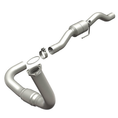 MagnaFlow direct-fit catalytic converter fits 2001-2002 Chevrolet Silverado 2500 HD and GMC Sierra 2500 HD and 2001-2002 2500HD 8.1 driver side driver side stainless steel CARB com