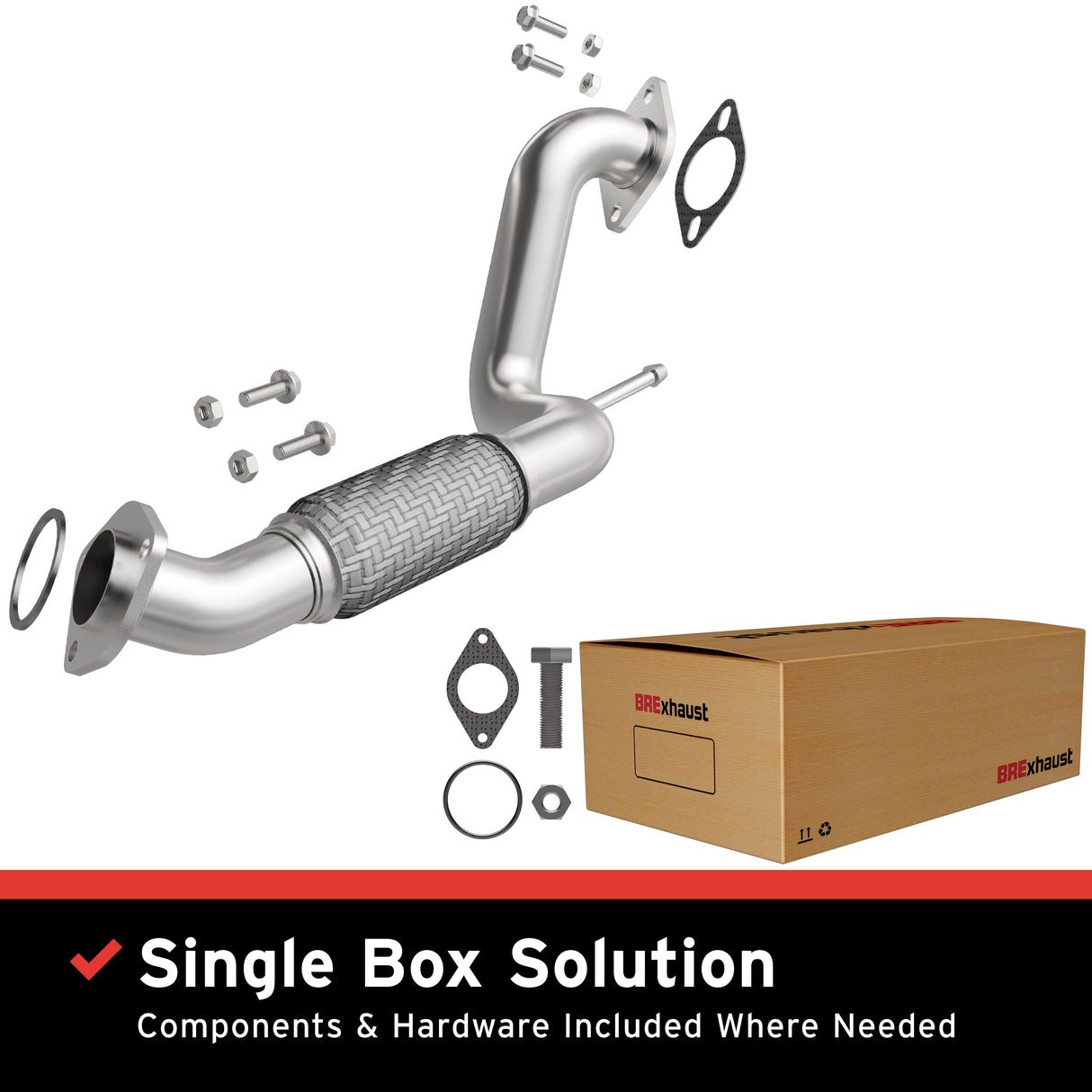 2014-2018 Nissan Rogue Direct-Fit Front Pipe Kit 107-0295 stainless steel