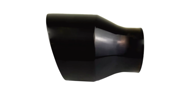 2.5" IDX4"X12" Double Wall Slant Cut S/S Gloss Black Exhaust Tip 2540BK-12