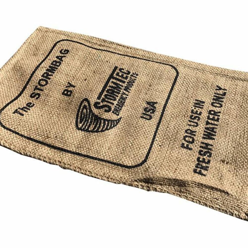 StormBag water activated flood barrier sandless sandbag 25 pack 23 x 13 inch expands to 33 lb made in USA SB025
