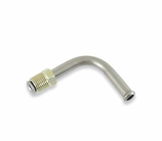 Holley Chevrolet Small Block Fuel Pump Outlet Fitting 90 deg. Hose 5/16 Thread 1/2-20 for Chevy