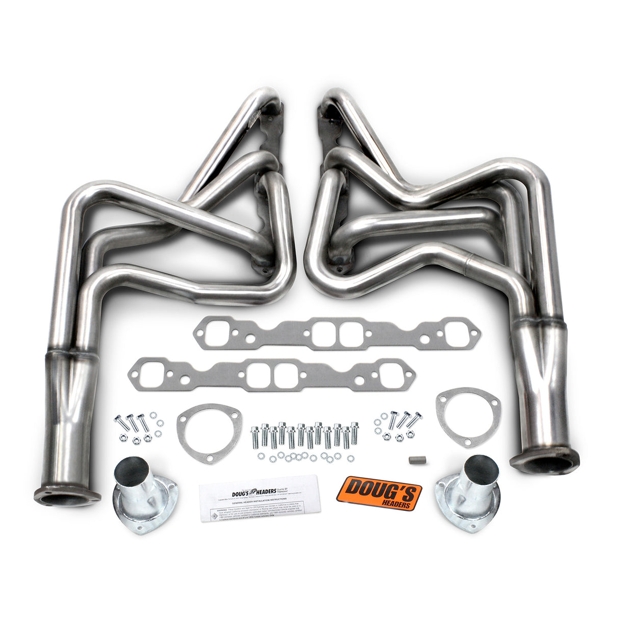 Long Tube Headers for 304 Stainless 1-3/4in Primary Stainless Steel D369-SS