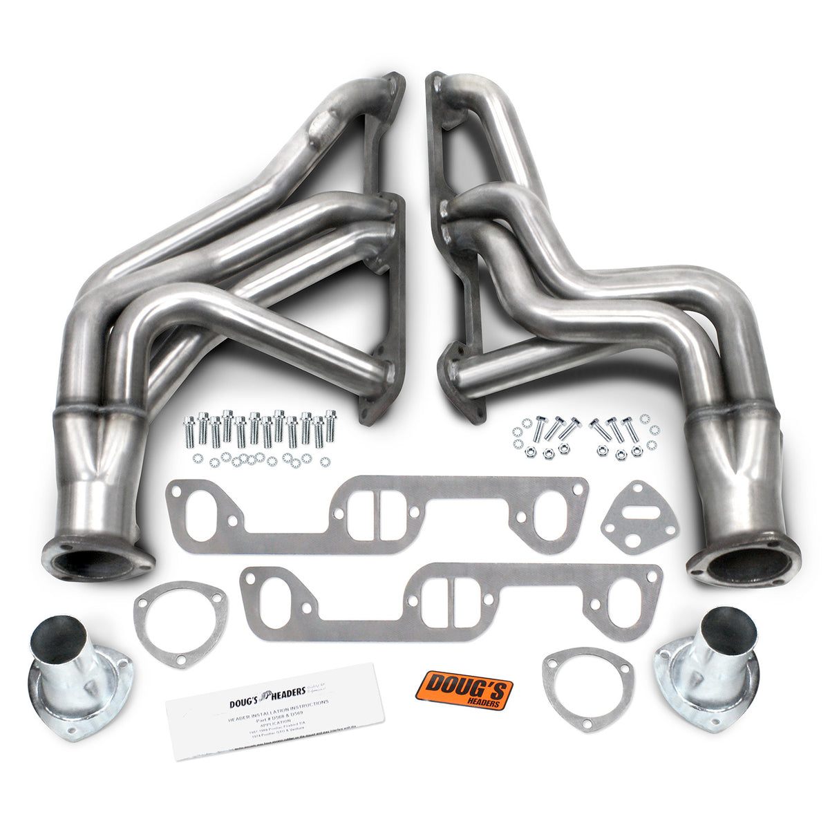 Long Tube Headers for 304 Stainless 1-3/4in Primary Stainless Steel D569-SS