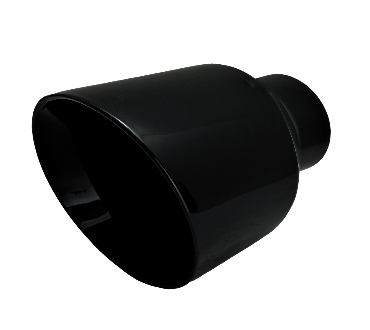 t 3" IDX5"X8" Double Wall Slant Cut Stainless Gloss Black Exhaust Tip 3080BK Mach Speed
