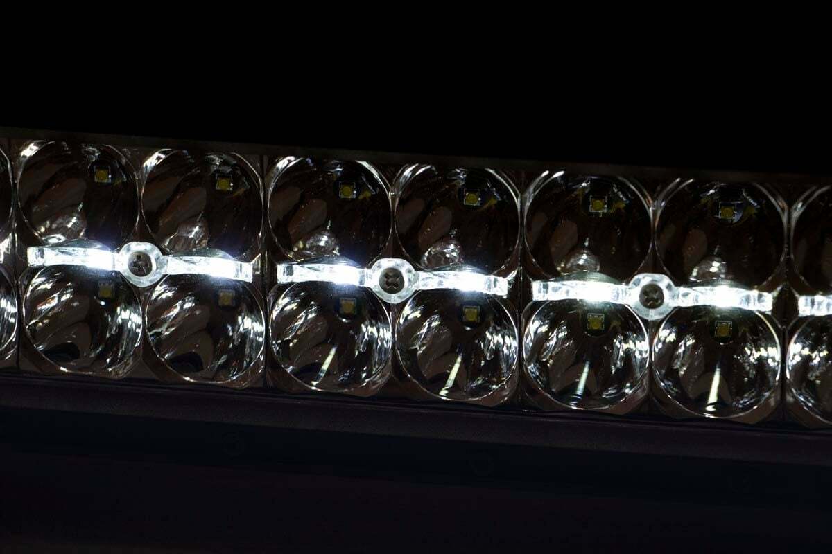 30 Inch Chrome Series LED Light Bar; Curved; Dual Row; Cool White DRL 72930D