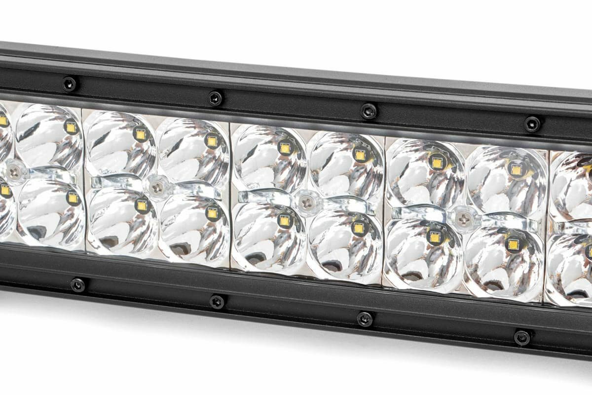 30 Inch Chrome Series LED Light Bar; Curved; Dual Row; Cool White DRL 72930D