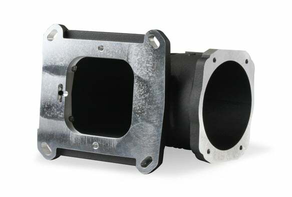 Holley EFI EFI Throttle Body Intake Elbow-Black Finish - 300-240BK