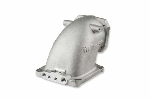 Holley EFI Cast Aluminum 4500 EFI Throttle Body Intake Elbow-LS - 300-248
