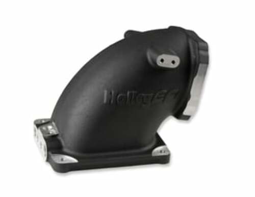 Holley EFI Black Cast Aluminum 4500 EFI Throttle Body Intake Elbow-Ls 300-248BK black aluminum