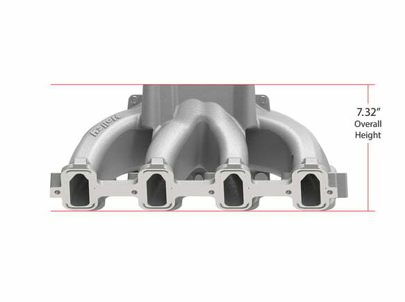 Holley Single Plane Split-Design Intake Manifold GM LS1/LS2/LS6 Black 300-256BK