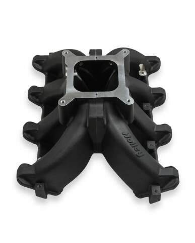Holley Single Plane Split-Design Intake Manifold GM LS1/LS2/LS6 Black 300-256BK
