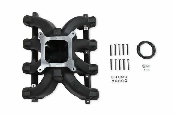 Holley Single Plane Split-Design Intake Manifold GM LS1/LS2/LS6 Black 300-256BK