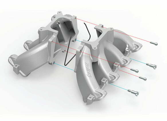 Holley Single Plane Split-Design Intake Manifold GM LS1/LS2/LS6 Black 300-256BK