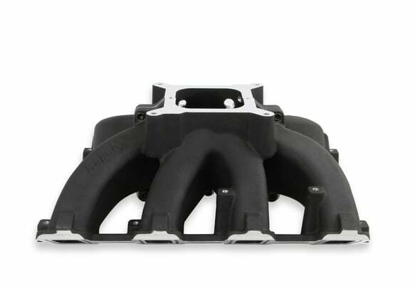 Holley Single Plane Split-Design Intake Manifold GM LS3/L92 Black-4150 300-291BK