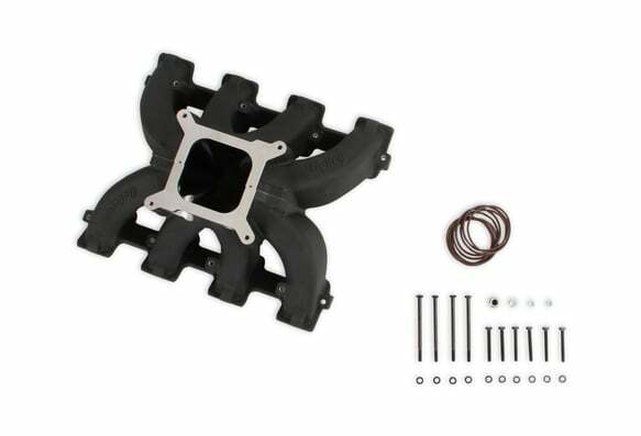 Holley Single Plane Split-Design Intake Manifold GM LS3/L92 Black-4150 300-291BK
