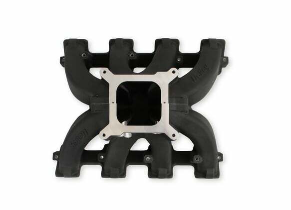 Holley Single Plane Split-Design Intake Manifold GM LS3/L92 Black-4150 300-291BK