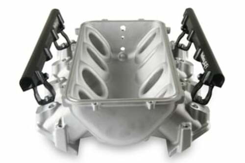 Holley EFI Lo-Ram Manifold Base and Fuel Rails Single Fuel Injector GM LS3/L92 300-670