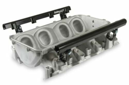 Holley EFI Lo-Ram Manifold Base and Fuel Rails Single Fuel Injector GM LS3/L92 300-670
