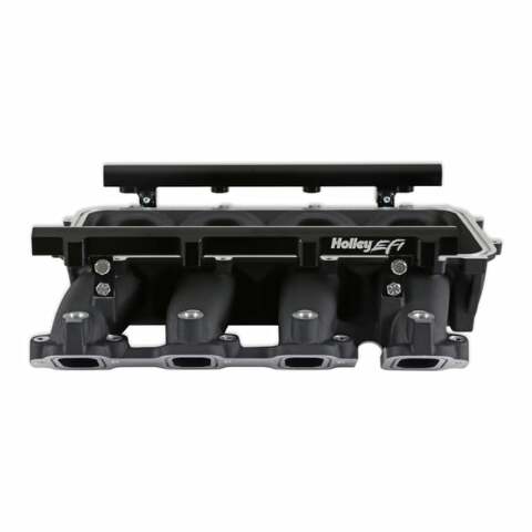 Holley EFI Lo-Ram Manifold Base &Port Inject Fuel Rail-Gm Gen V Lt Top-Feed-Black-300-711BK
