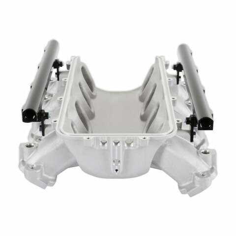 Holley EFI Lo-Ram Manifold Base &Port Inject Fuel Rail-Gm Gen V Lt-Front-Feed-Satin-300-713