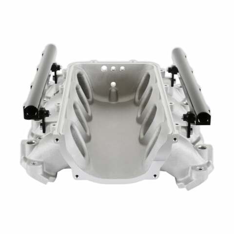 Holley EFI Lo-Ram Manifold Base &Port Inject Fuel Rail-Gm Gen V Lt-Front-Feed-Satin-300-713