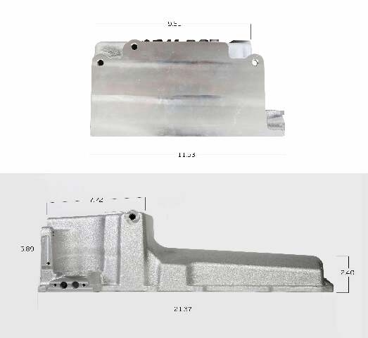 Holley GM LS Swap Oil Pan CarbonBlack Ceramic 55-87 GM/Muscle Car/Classic/Truck 302-1BK