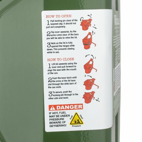 Wavian - Steel Jerry Can 10L (2.6 Gallon)-Yellow 3025