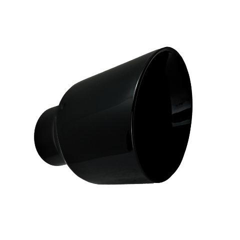 3" IDX5"X8" Double Wall Slant Cut Stainless Gloss Black Exhaust Tip 3080BK