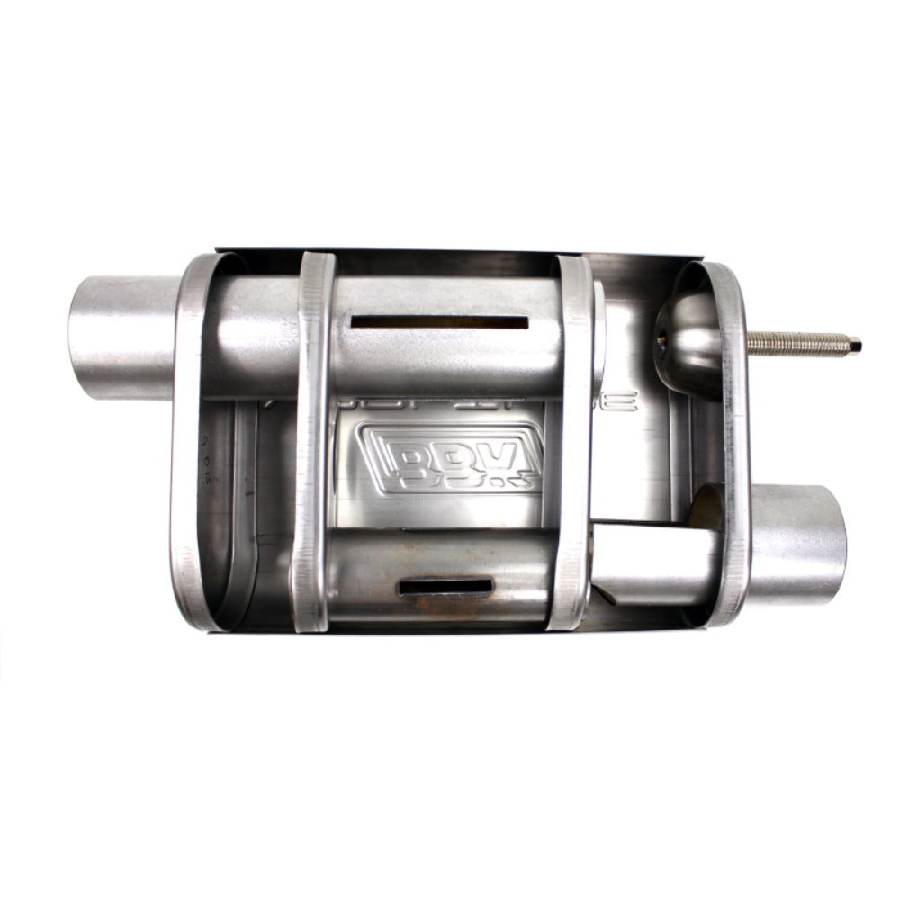 Universal 2-3/4 Varitune Adjustable Muffler Double Offset (439 Stainless)-31025 for Ford Mustang
