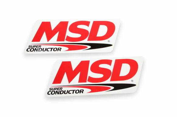 MSD Spark Plug Wire Set 31229; Super Conductor 8.5mm Red 90¡ HEI (Male)