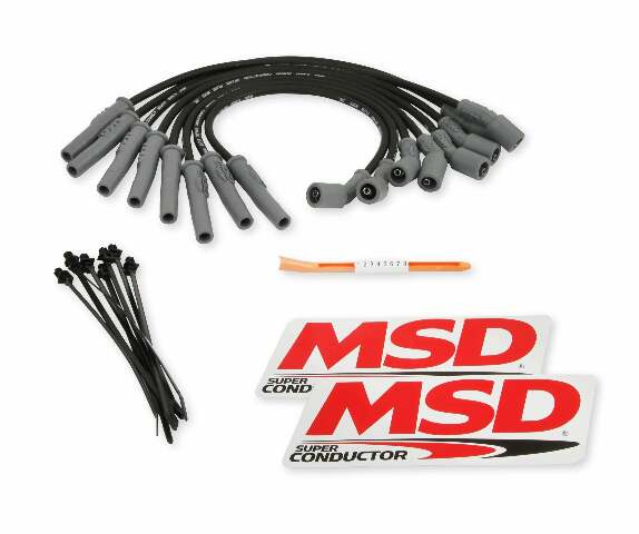 MSD spark plug wire set for 2010-2014 Ford F-150 black red 31633