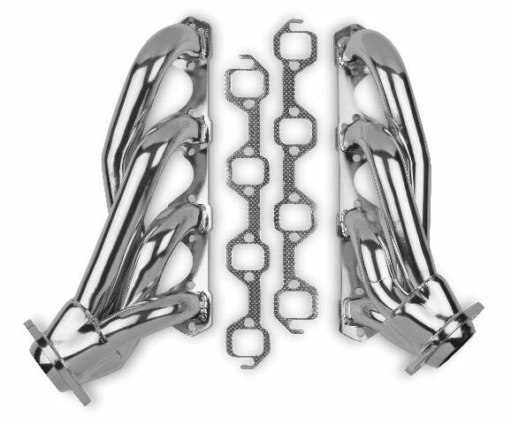 Shorty Headers for 1964.5-73 Ford Mustang V8 Silver Ceramic 32103FLT performance headers