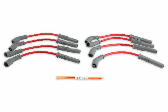 MSD 32829 - 8.5mm LS1 Truck Red Spark Plug Wire Set Chevy GMC Avalanche Silverado - Red Jacket - Gen III LS 4.8/5.3/6.0