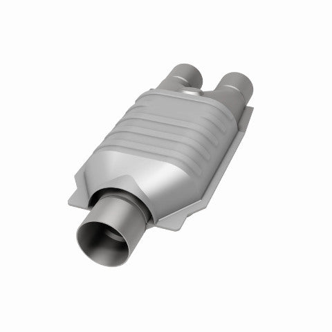 MagnaFlow universal catalytic converter 2.5 inch inlet/outlet stainless steel CARB compliant 333007