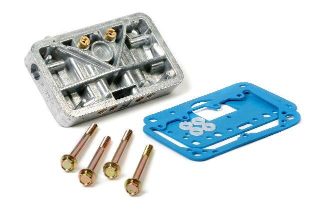 Holley Secondary Metering Block Conversion Kit - Shiny Aluminum - 34-13SA