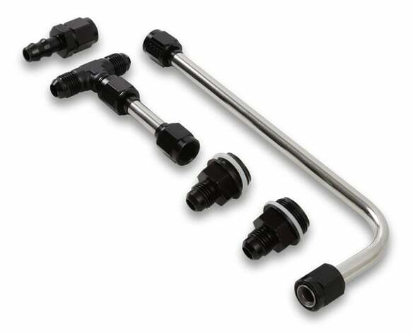 Dual Feed Fuel Line #6AN (Slayer Series - Black) - 34-600SL-BLKQFT
