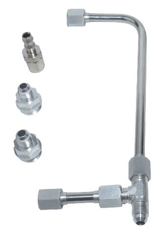 Dual Feed Fuel Line (Slayer Series - Silver) - 34-600SL-SVRQFT